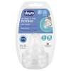 Chicco Tettarella Perfect5 In Silicone Flusso Medio +2 Mesi 2 Pezzi Tettarelle Silicone