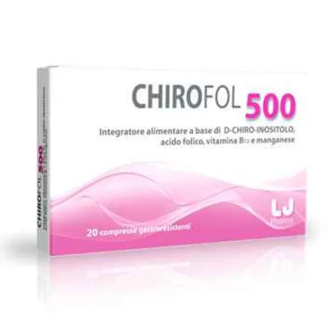 Chirofol 500 Integratore Fertilità 20 Compresse Gravidanza E Allattamento