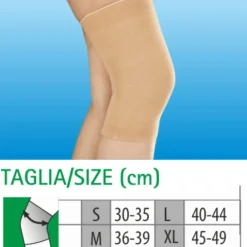 Cliaortho Ginocchiera Cotone Beige L