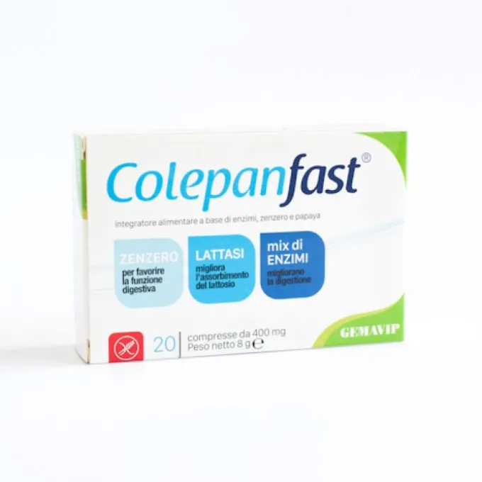 Colepanfast Integratore 20 Compresse Regolarita E Depurazione
