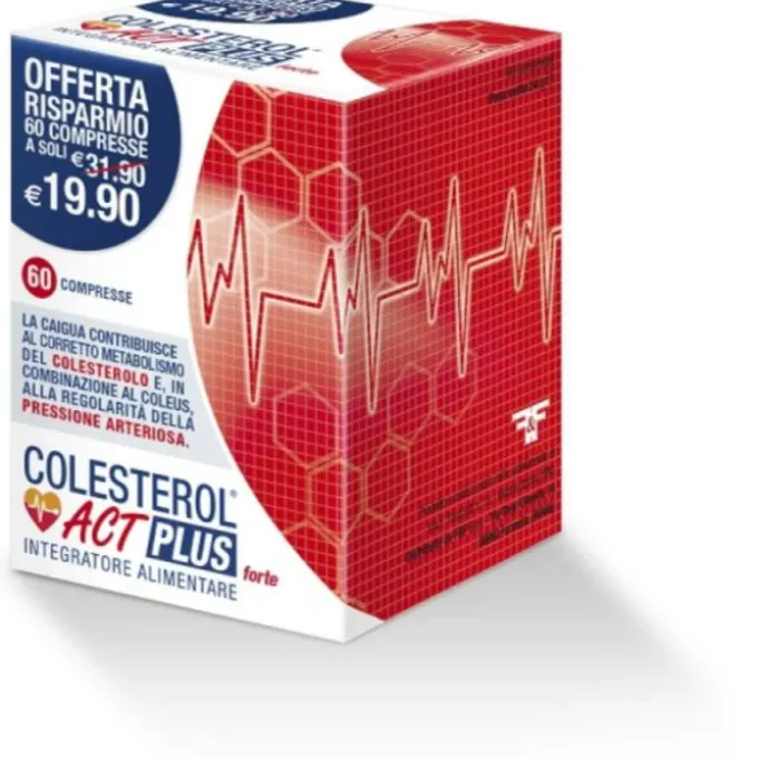 Colesterol Act Plus Forte Integratore Controllo Colesterolo 60 Compresse