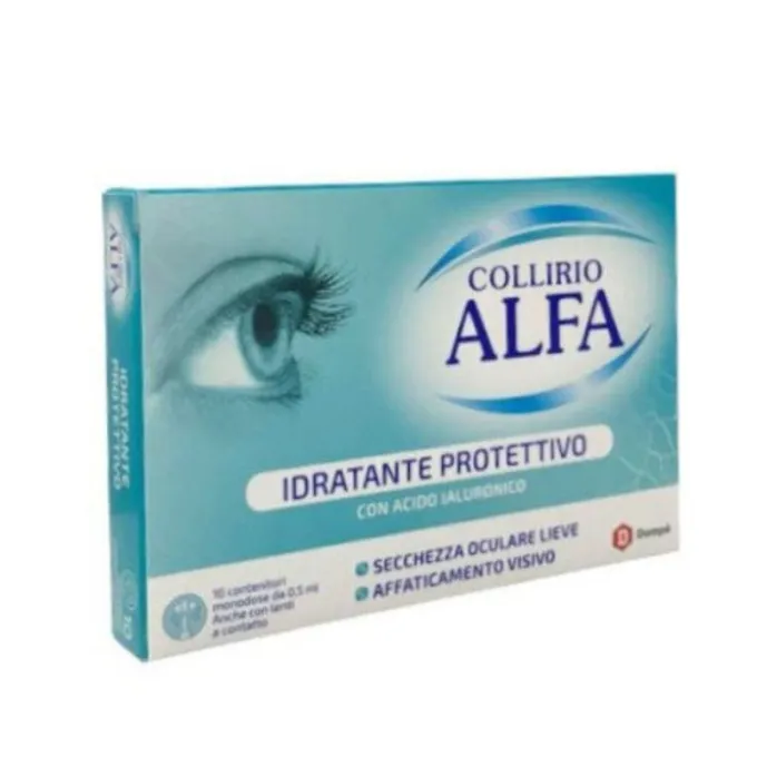 Collirio Alfa Idratante Protettivo 10 Flaconcini Monodose Occhi Secchi