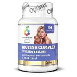 Colours Of Life Biotina Complex 150 Compresse 100 Mg Senza Glutine Senza Lattosio