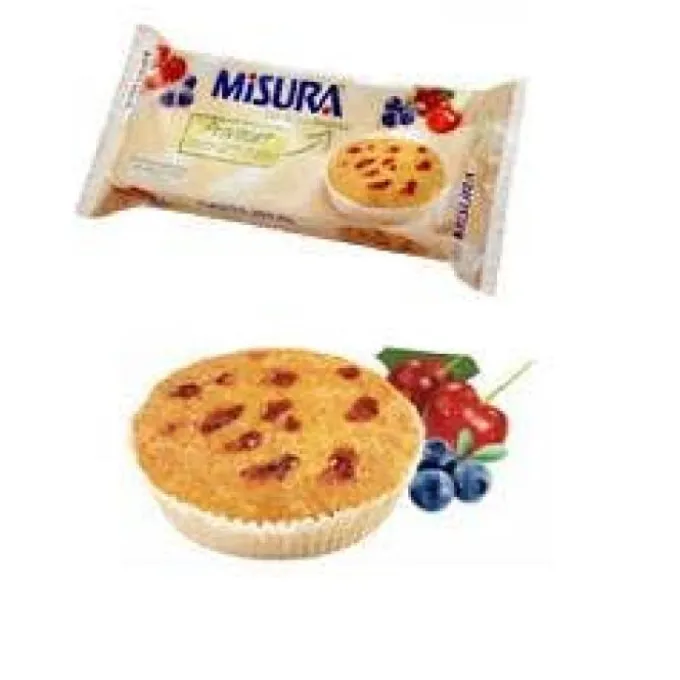 Colussi Misura Privolat Tortine Ciliegia E Mirtillo 6 Pezzi Alimenti Senza Zucchero