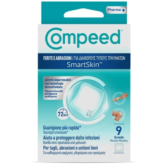 Compeed Cerotti Ferite E Abrasioni Grande 10 Pezzi