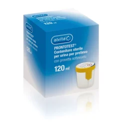 CONTENITORE URINE ALVITA PRONTOTEST PRELIEVO SOTTOVUOTO 120ML 1 PEZZO