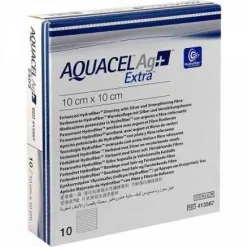 Convatec Aquacel Ag + Extra 10X10Cm 10P Piede Diabetico