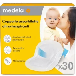 Coppette Assorbilatte Ultra-Traspiranti 30 Pezzi