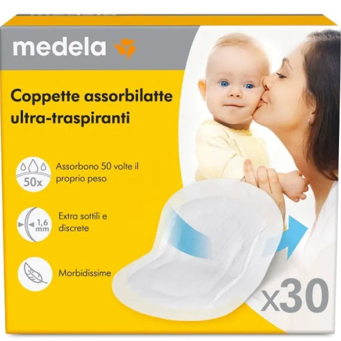 Coppette Assorbilatte Ultra-Traspiranti 30 Pezzi