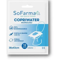 Copriwater Monouso 10 Pezzi Sofarmapiu' Degenza