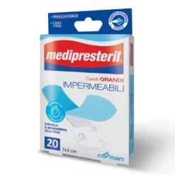 Corman Cerotto Medipresteril Impermeabile Misura Grande 7X3Cm 20 Pezzi Cerotti Impermeabili