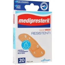 Corman Medipresteril Cerotti Resistenti Medi 7X2 Cm 20 Pezzi