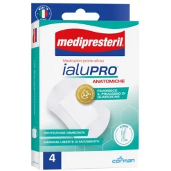 Corman Medipresteril - Ialupro Medicazioni Anatomiche Gambe Confezione 4 Pezzi