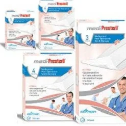 Corman Medipresteril Medicazioni Post-Operatorie Delicate Sterili 10X25 Cm 3 Pezzi