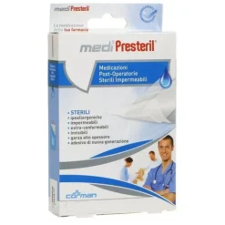 Corman Medipresteril Medicazioni Post-Operatorie Impermeabili Sterili 10X25 Cm 3 Pezzi
