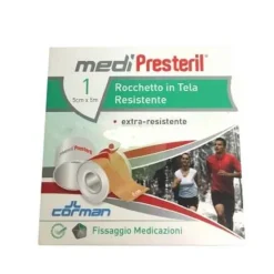 Corman Medipresteril Rocchetto In Tela Extra Resistente 5 Cm X 5 M Cerotti Rocchetto Seta
