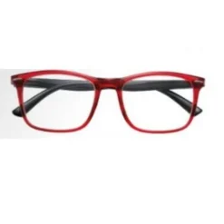 Corpootto Occhiale Per Lettura Crystal Rosso Trasparente Aste Nere +2,00