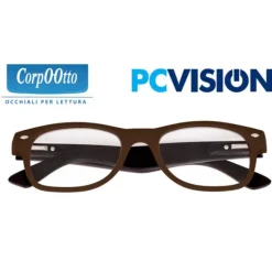 Corpootto Occhiali Pcvision Colore Marrone Diottrie +0,00