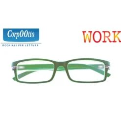 Corpootto Occhiali Per Lettura Work Verde Diottrie +2,50