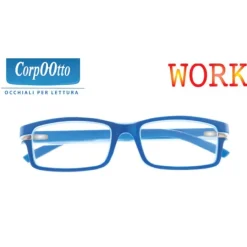 Corpootto Occhiali Per Lettura Work Azzurro Diottrie +3,00