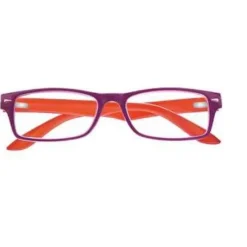 Corpootto Occhiali Per Lettura Bicolor Viola Arancione Diottrie +3,00