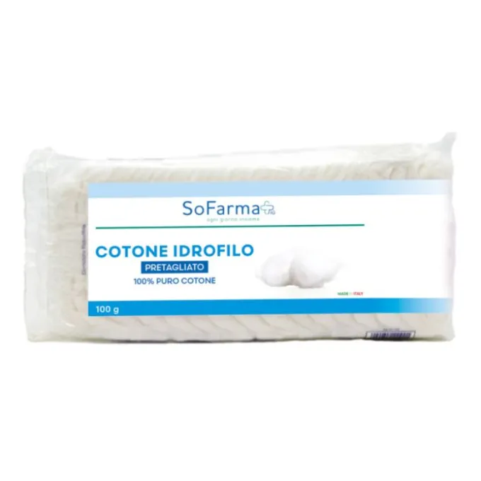 COTONE IDROFILO PRETAGLIATO SOFARMAPIÙ 100G - DISPOSITIVO MEDICO CLASSE I