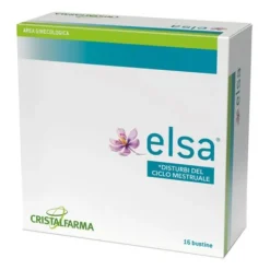 Cristalfarma Elsa Integratore Ciclo Mestruale 16 Bustine Salute Intima Donna