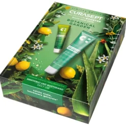 CURASEPT BOTANICAL GARDEN COFANETTO DENTIFRICI CON LICHENE ISLANDICO HERBAL INVASION 75 ML + LIMONE E ALOE 20 ML