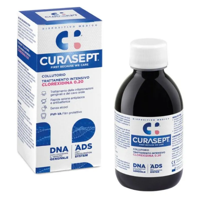 Curasept Collutorio Ads Dna Clorexidina 0.20 200 Ml Disinfettanti