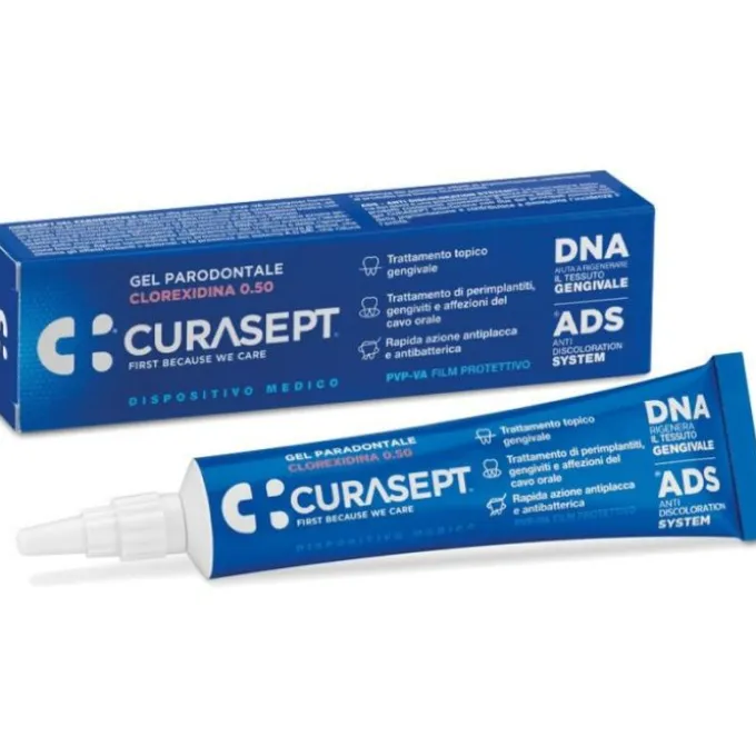 Curasept Dna+Ads Gel Parodontale Trattamento Rigenerante Clorexidina 0.5% 30 Ml