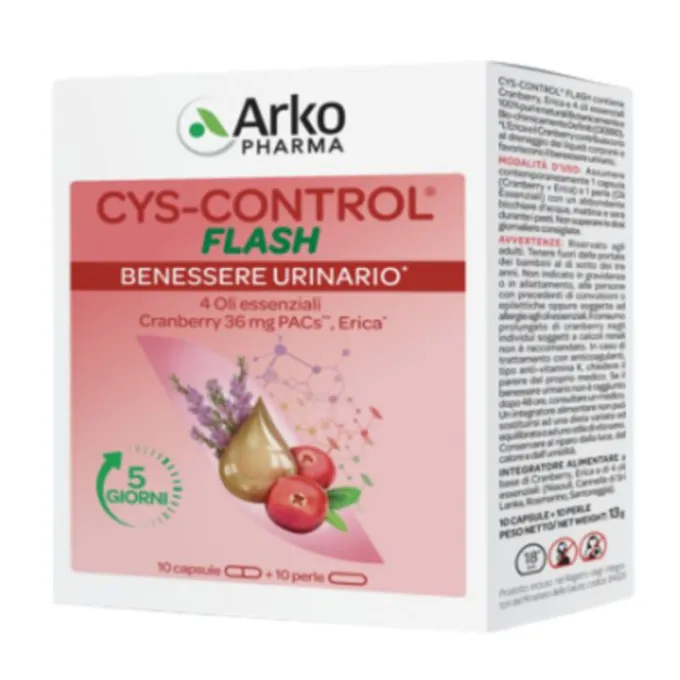Cys-Control Flash Integratore 20 Capsule Salute Intima Donna
