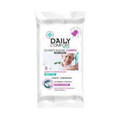 Daily Comfort Senior Guanto 8 Pezzi Detersione Pelle Normale