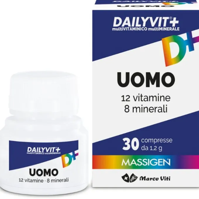 Dailyvit+ Uomo Multivitaminico E Multiminerale 30 Compresse Rivestite Energia E Ricarica