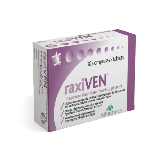 Deltha Pharma Srl Raxiven Integrat 30Compresse 27G Integratori Venotonici