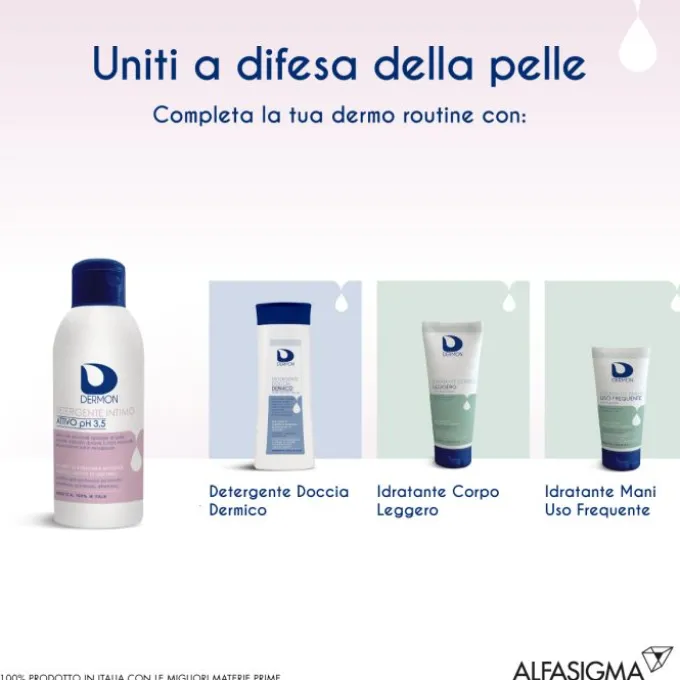 Dermon Intimo Attivo Ph 3.5 Azione Preventiva 250 Ml Igiene Quotidiana