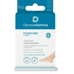 Dermovitamina Filmocare Vesciche 6 Cerotti Idrocolloidali Per Sollievo Da Dolore E Pressione Causati