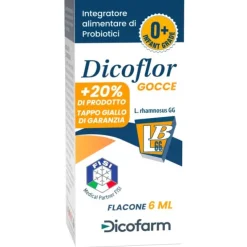 Dicoflor Gocce Integratore Di Probiotici 6 Ml - Con L. Rhamnosus Gg Fermenti Lattici Bimbi