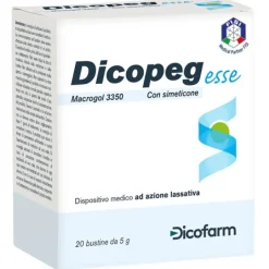 Dicopeg Esse 20 Buste 5 G Macrogol 3350 Lassativi Azione Delicata