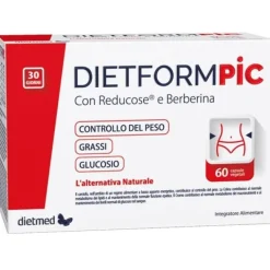 Dietformpic 60 Capsule Vegetali 0,77 G Controllo Della Fame E Del Metabolismo