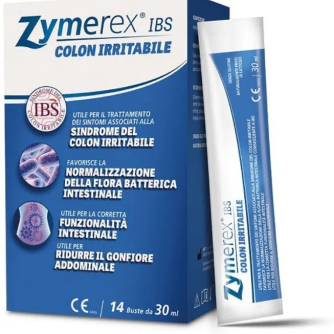 Difar Distribuzione Zymerex Ibs Integratore Colon Irritabile 14 Bustine Mal Di Pancia