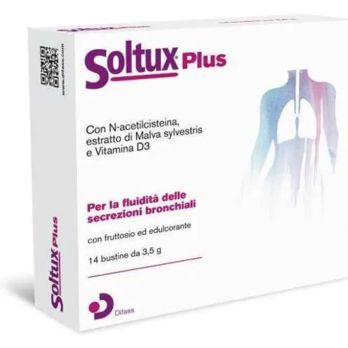 Difass International Soltux Plus 14 Buste Da 3,5 G Tosse Grassa Buste