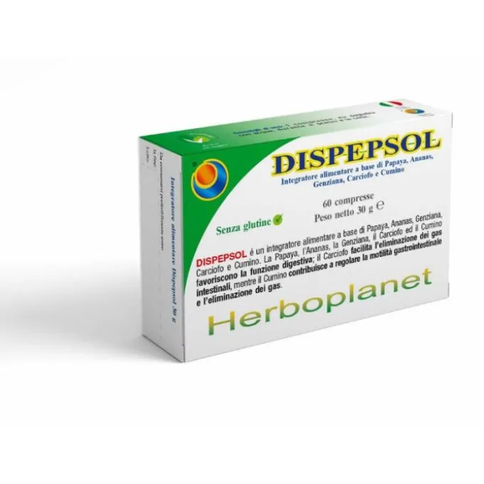 Dispepsol 60 Compresse - Integratore Alimentare Per La Digestione Regolarita E Depurazione