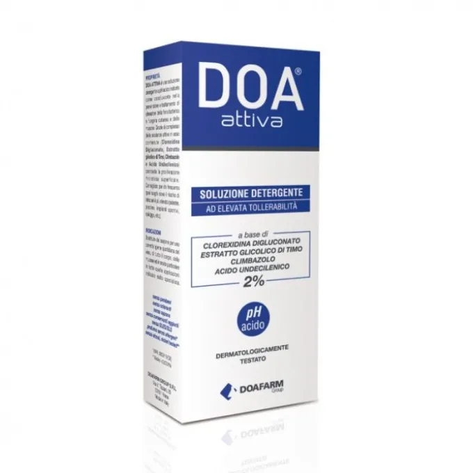 Doafarm Doa Attiva Soluzione Detergente Ad Elevata Tollerabilità 200 Ml Detersione Pelle Normale