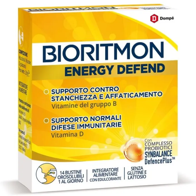 Dompe' Bioritmon Energy Defend 14 Bustine Energia E Ricarica
