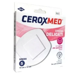 Dress Delicati Ceroxmed Con Garza Alto Spessore Per Pelli Sensibili 10X10Cm 5 Pezzi
