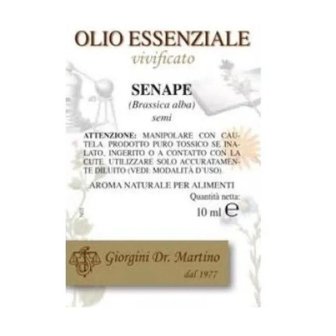 Dr. Giorgini Olio Essenziale Senape Aroma Naturale Per Alimenti 10 Ml Essenze