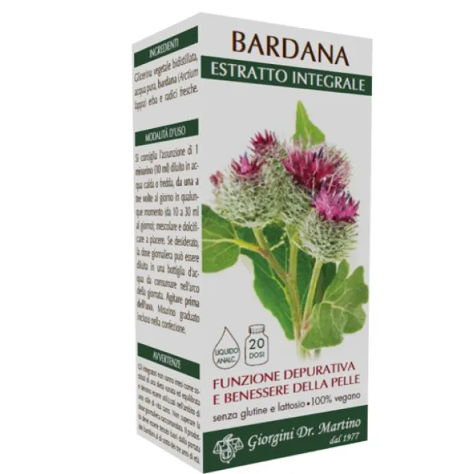 Dr.giorgini Ser-Vis Bardana Estratto Integrale 200 Ml Salute Della Pelle Ed Anti-Invecchiamento