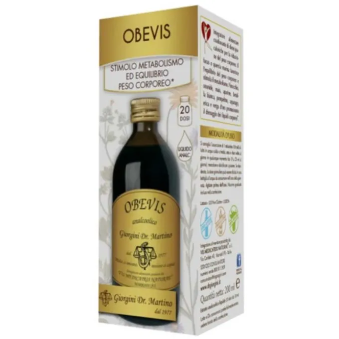 Dr.giorgini Ser-Vis Obevis Liquido Analcolico 200 Ml Controllo Della Fame E Del Metabolismo