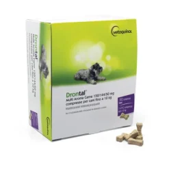 Drontal Multiaroma Carne 102 Compresse Per Cani Fino A 10 Kg