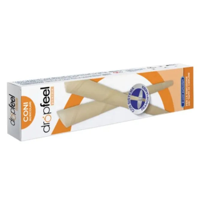DROPFEEL PHARMA CONI AURICOLARI CON SISTEMA FRANGIFIAMMA 2 PEZZI